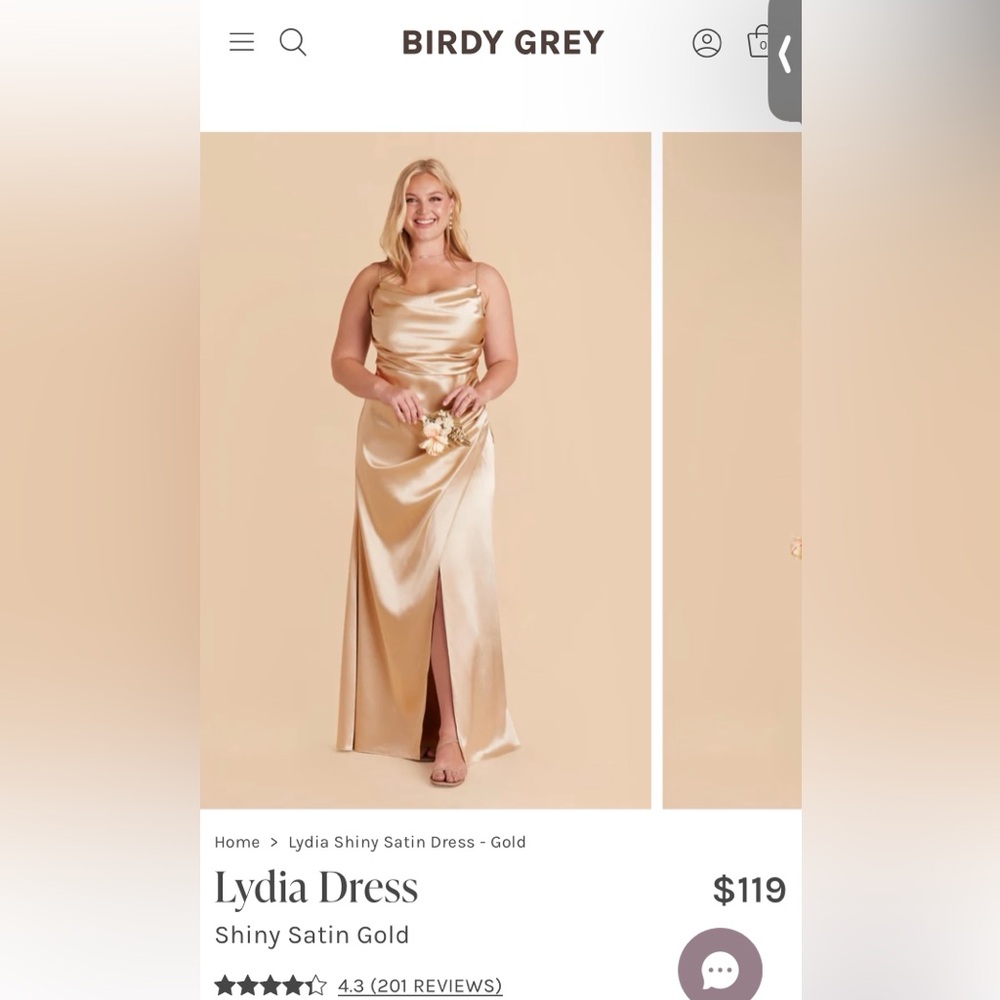 Birdy Grey Gold Wedding Dress